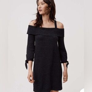 Loft Knit Off Shoulder Mini Dress